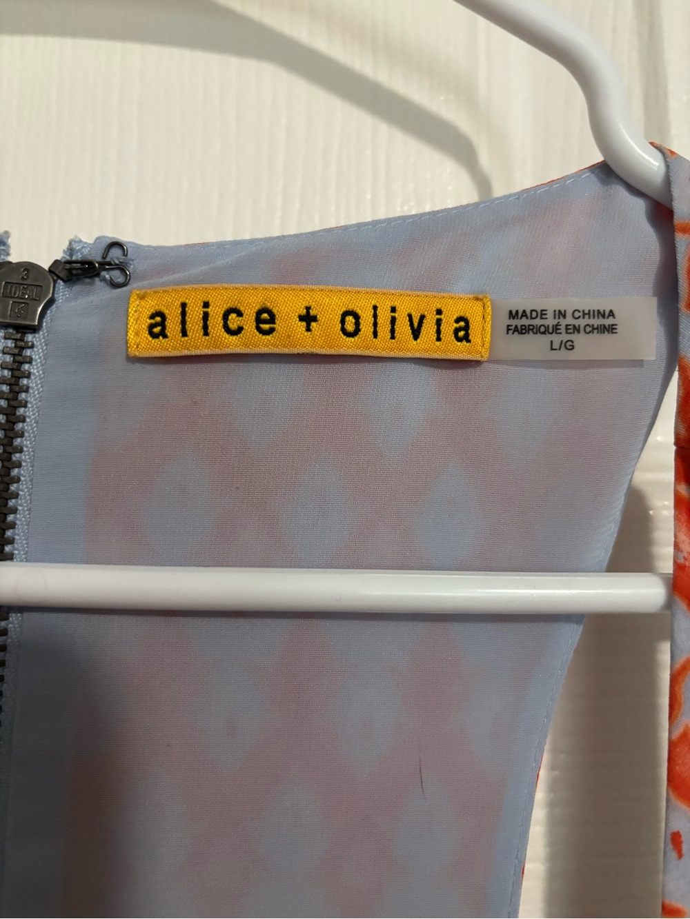 Alice + Olivia Orange and White Mini Dress - Picture 3 of 6